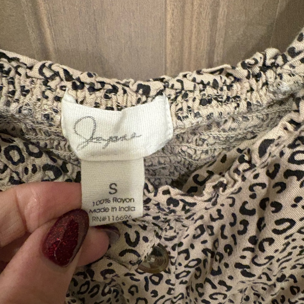 Leopard Print Button-Down Dress - Picture 2 of 3